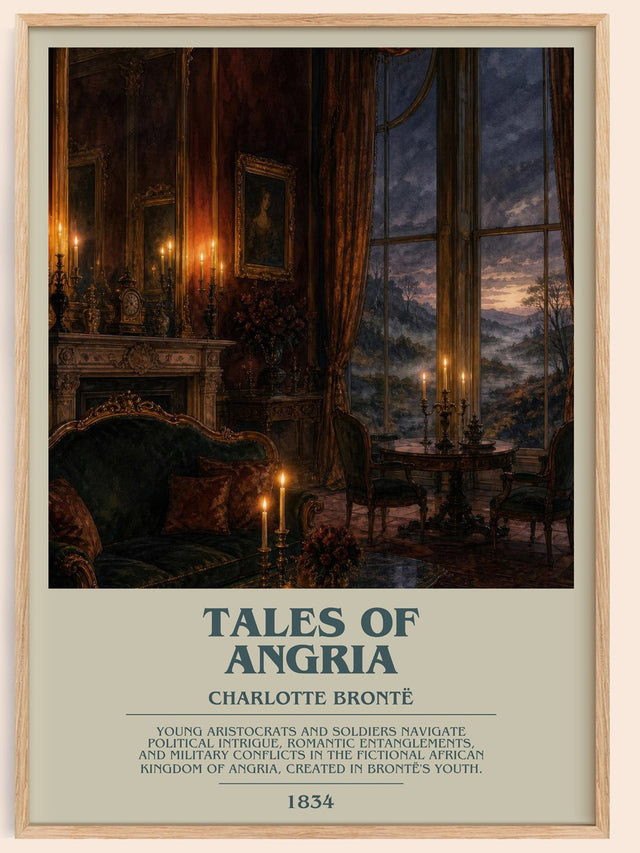 Tales Of Angria Bookish Wall Art by Charlotte Brontë