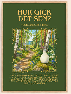 Hur gick det sen? Minimalist Book Poster by Tove Jansson – book poster