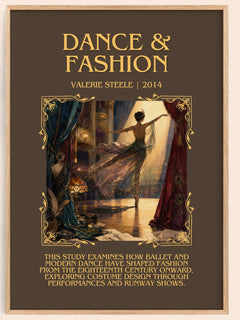 Dance & fashion Minimalist Book Poster by Valerie Steele – book poster