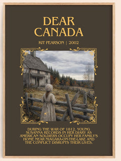 Dear Canada Minimalist Book Poster by Kit Pearson – book poster