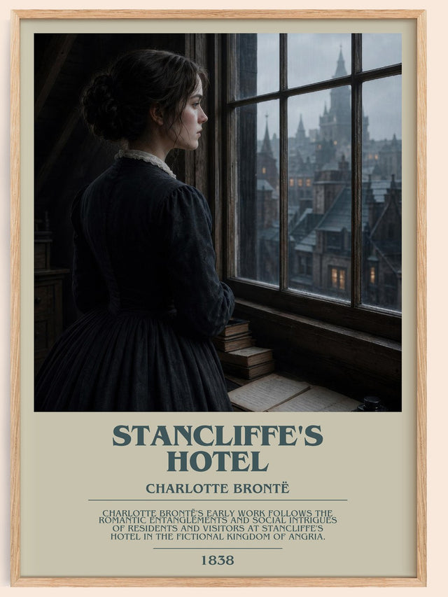 Stancliffe'S Hotel Bookish Wall Art by Charlotte Brontë