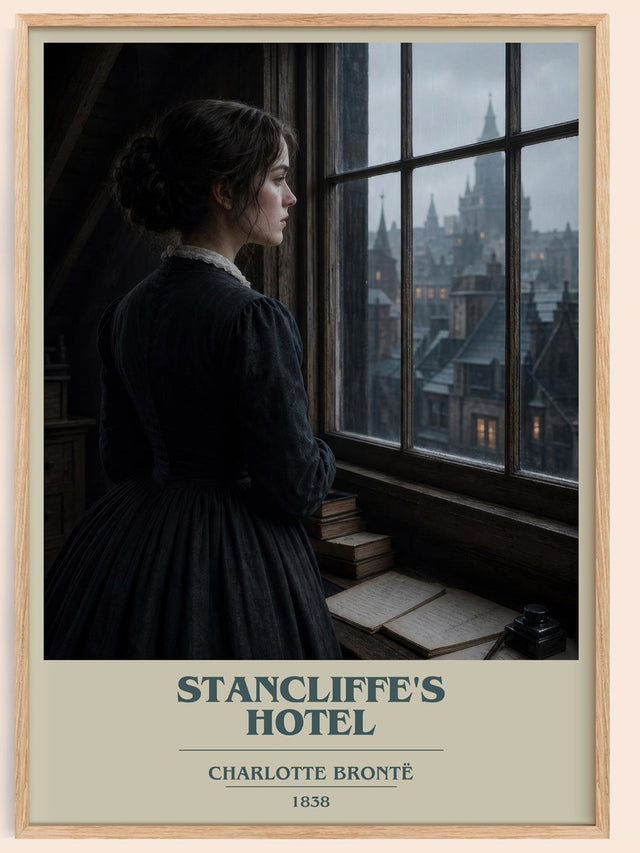 Stancliffe'S Hotel Book Cover Poster by Charlotte Brontë