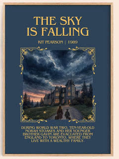 The sky is falling Minimalist Book Poster by Kit Pearson – book poster