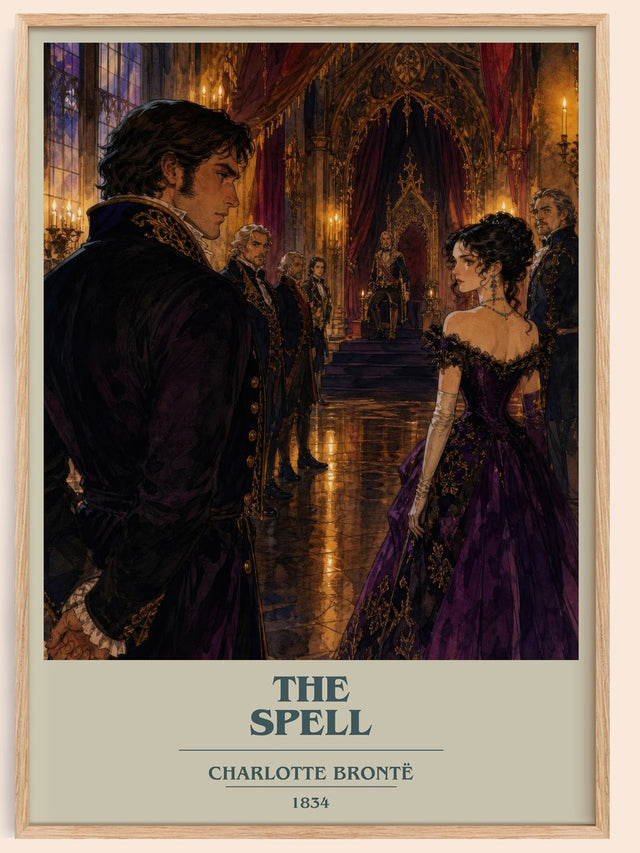 The Spell Book Cover Poster by Charlotte Brontë