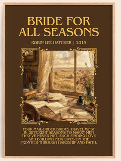 Bride for All Seasons Minimalist Book Poster by Robin Lee Hatcher – book poster