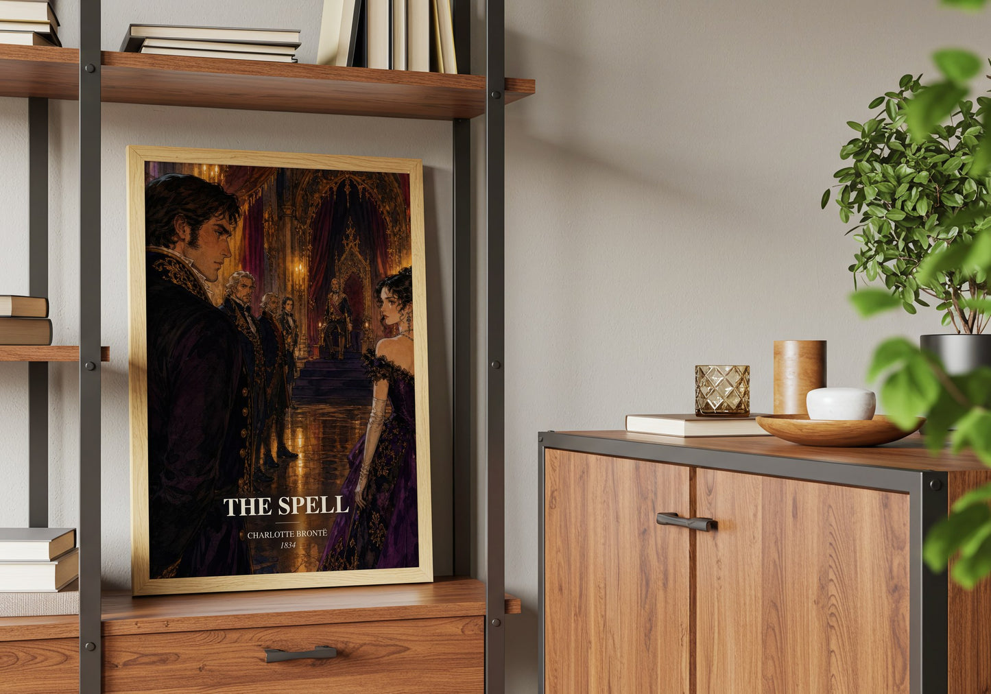 The Spell book watercolour illustration paper finish options – matte satin gloss