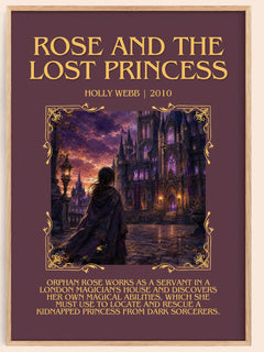Rose And The Lost Princess Minimalist Book Poster by Holly Webb – book poster