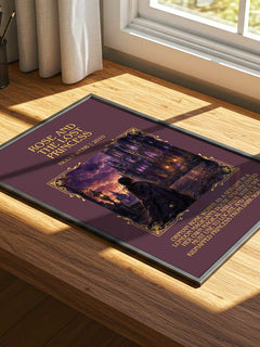 Rose And The Lost Princess Minimalist Book Poster by Holly Webb – print on a sunlit desk