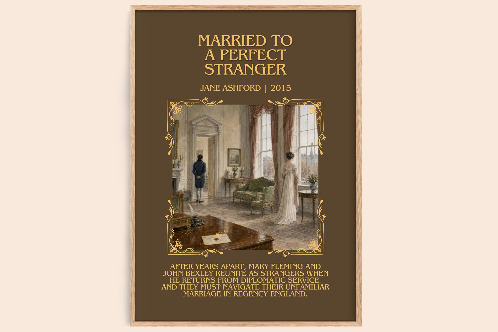 Married to a Perfect Stranger Minimalist Book Poster by Jane Ashford