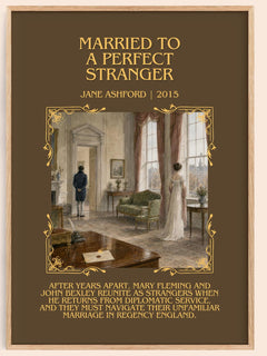 Married to a Perfect Stranger Minimalist Book Poster by Jane Ashford – book poster