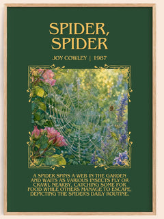 Spider, Spider Minimalist Book Poster by Joy Cowley – book poster