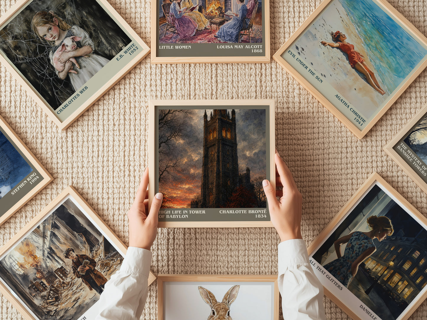 High Life In Tower Of Babylon literary book poster framed on wall – historical fiction wall art