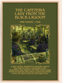 The cafeteria lady from the black lagoon Minimalist Book Poster by Mike Thaler – book poster