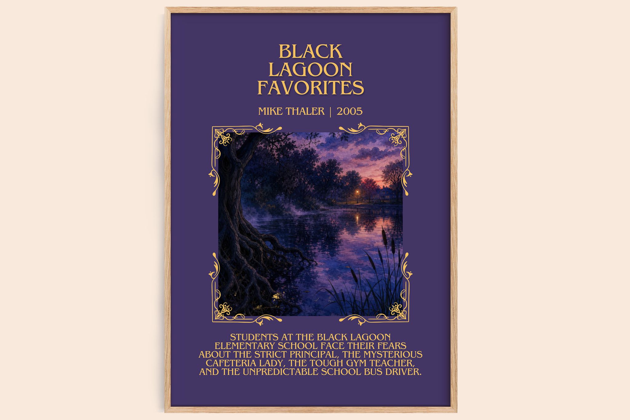 Black Lagoon favorites Minimalist Book Poster by Mike Thaler