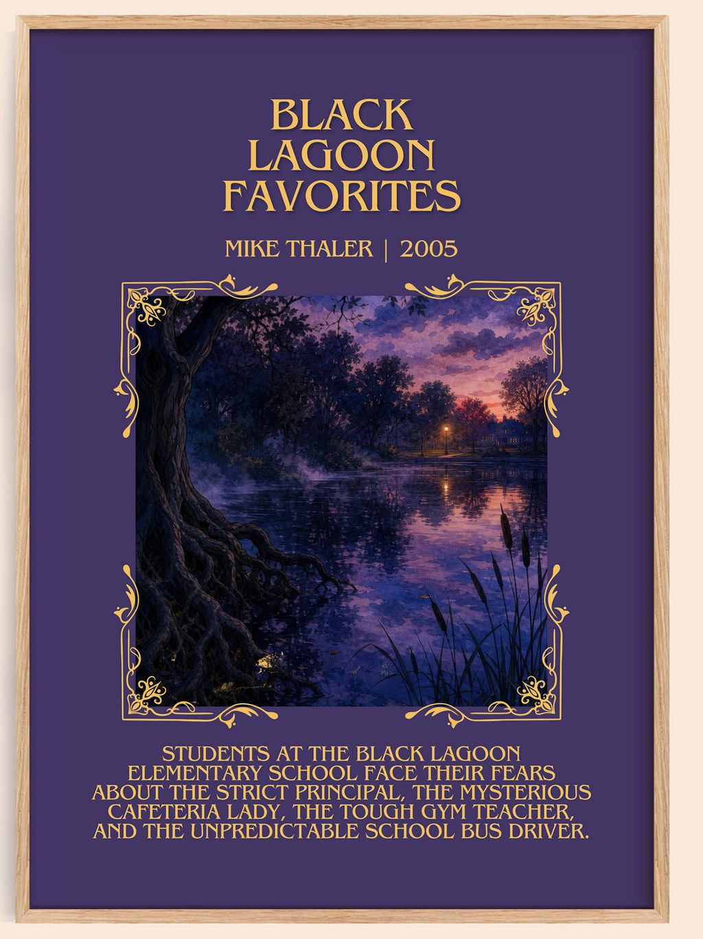 Black Lagoon favorites Minimalist Book Poster by Mike Thaler – book poster