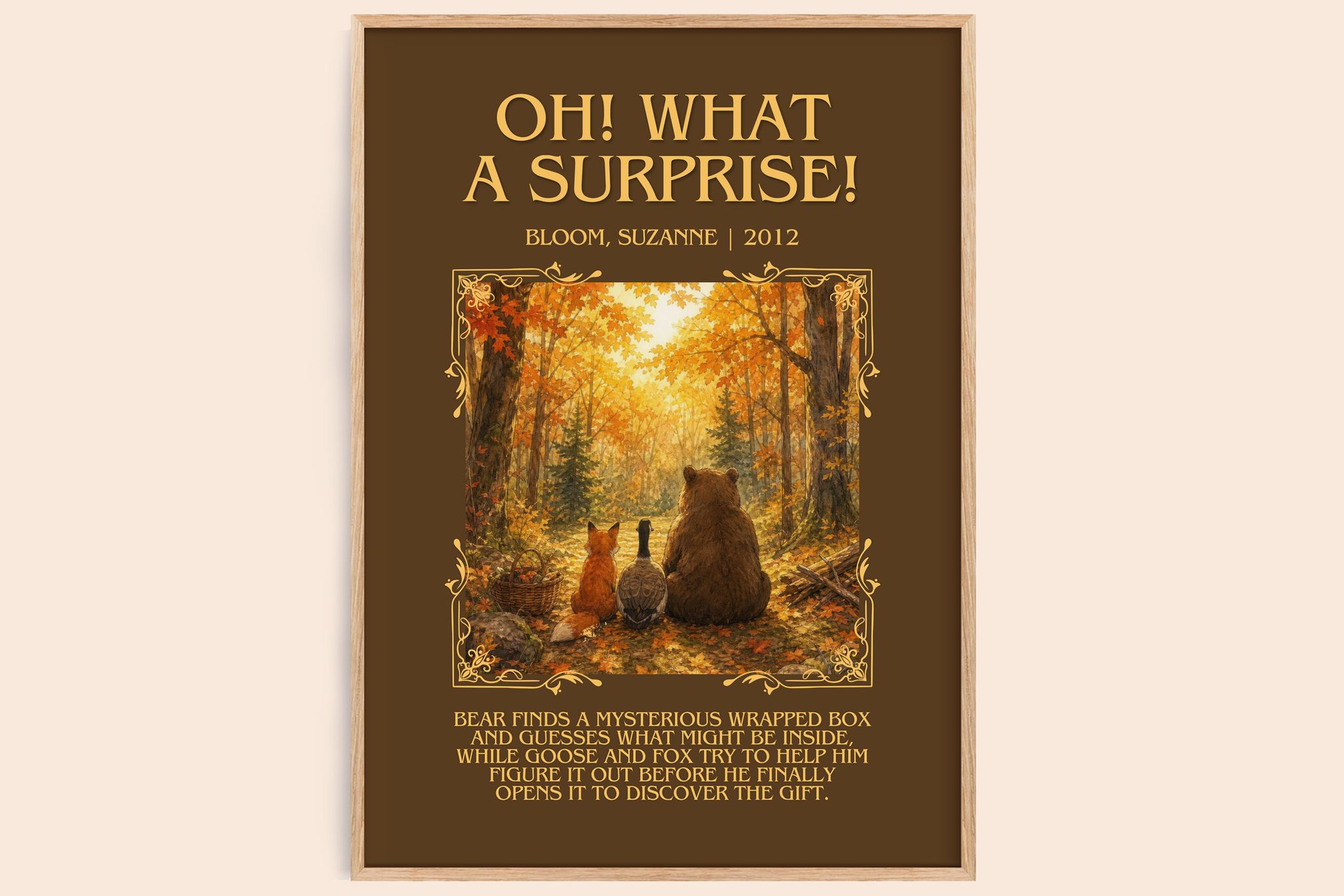 Oh! What a surprise! Minimalist Book Poster by Bloom, Suzanne