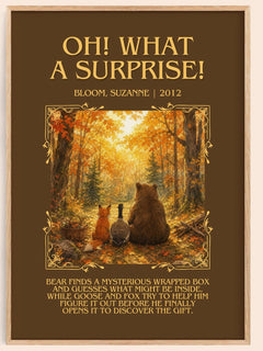 Oh! What a surprise! Minimalist Book Poster by Bloom, Suzanne – book poster