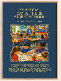 My Special Day at Third Street School Minimalist Book Poster by Bloom, Suzanne – book poster