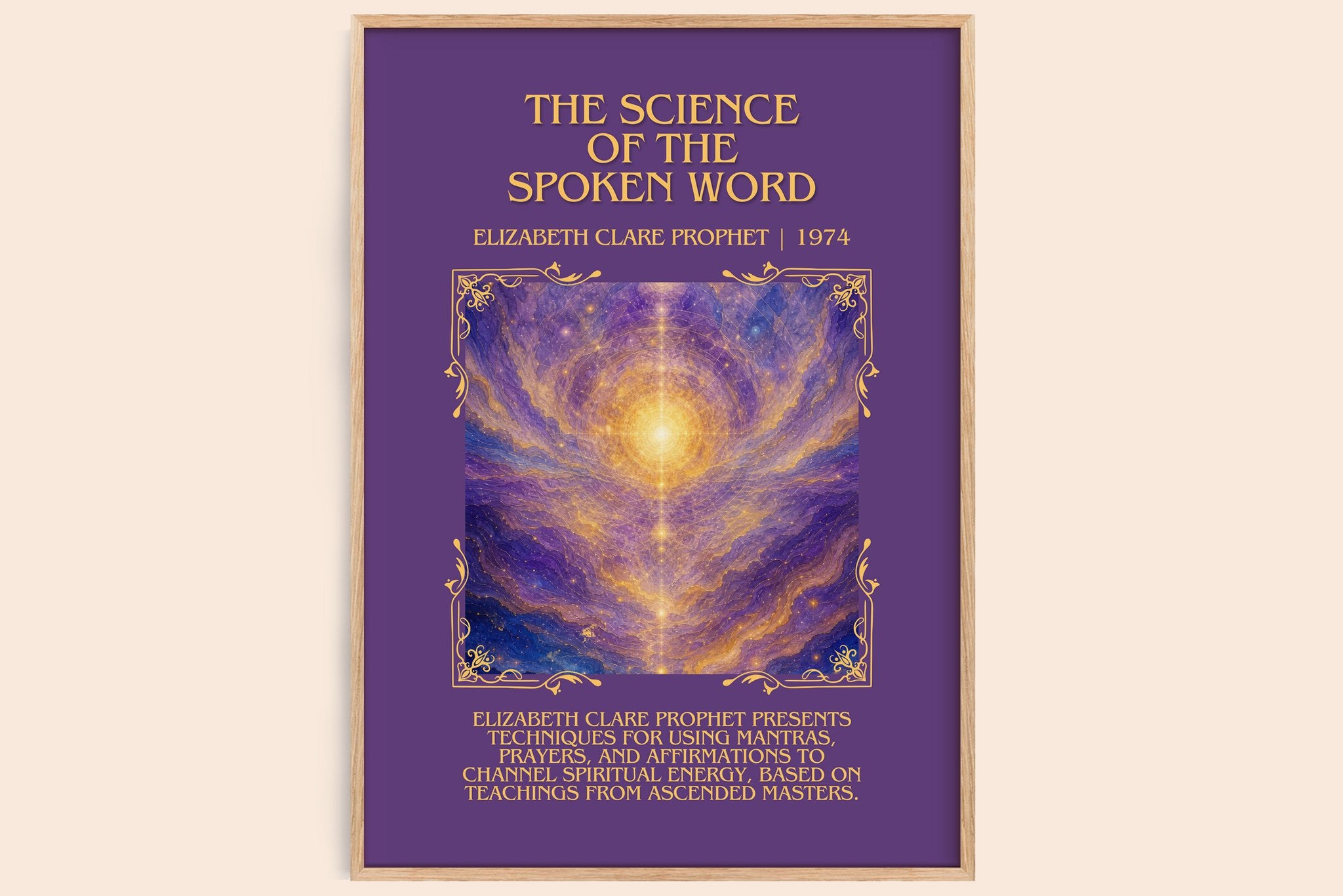 science of the spoken word Minimalist Book Poster by E. Prophet