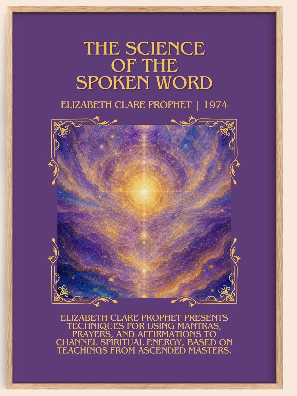science of the spoken word Minimalist Book Poster by E. Prophet – book poster