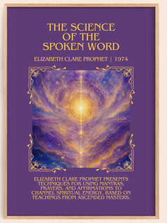 science of the spoken word Minimalist Book Poster by E. Prophet – book poster