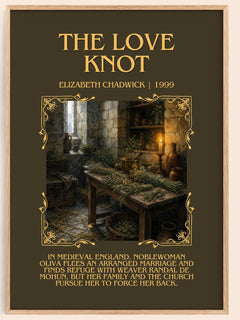 The Love Knot Minimalist Book Poster by Elizabeth Chadwick – book poster