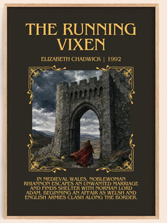 The running vixen Minimalist Book Poster by Elizabeth Chadwick – book poster