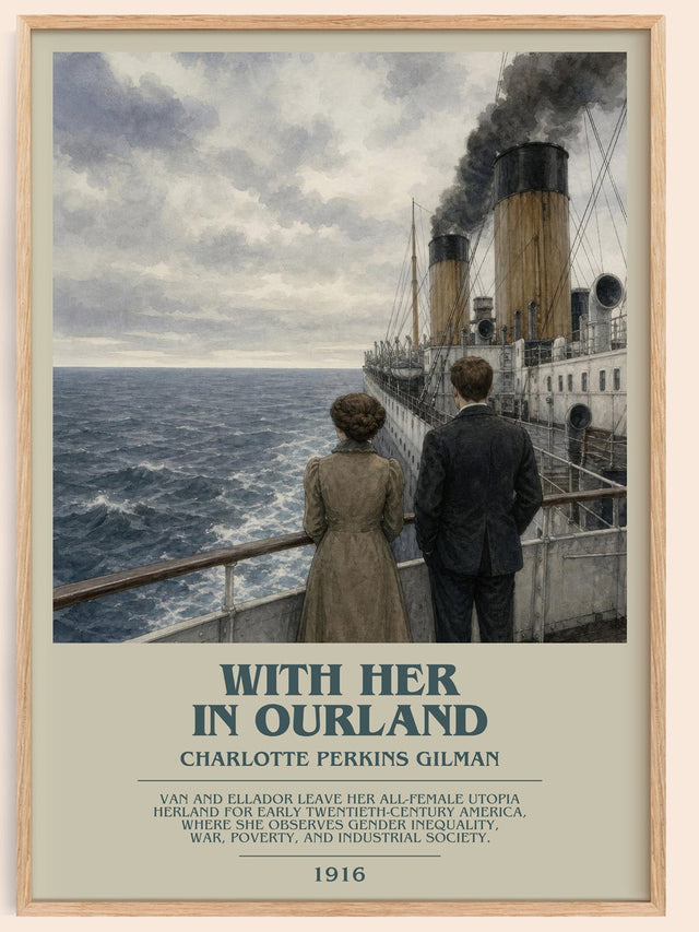 With Her In Ourland Bookish Wall Art by Charlotte Perkins Gilman