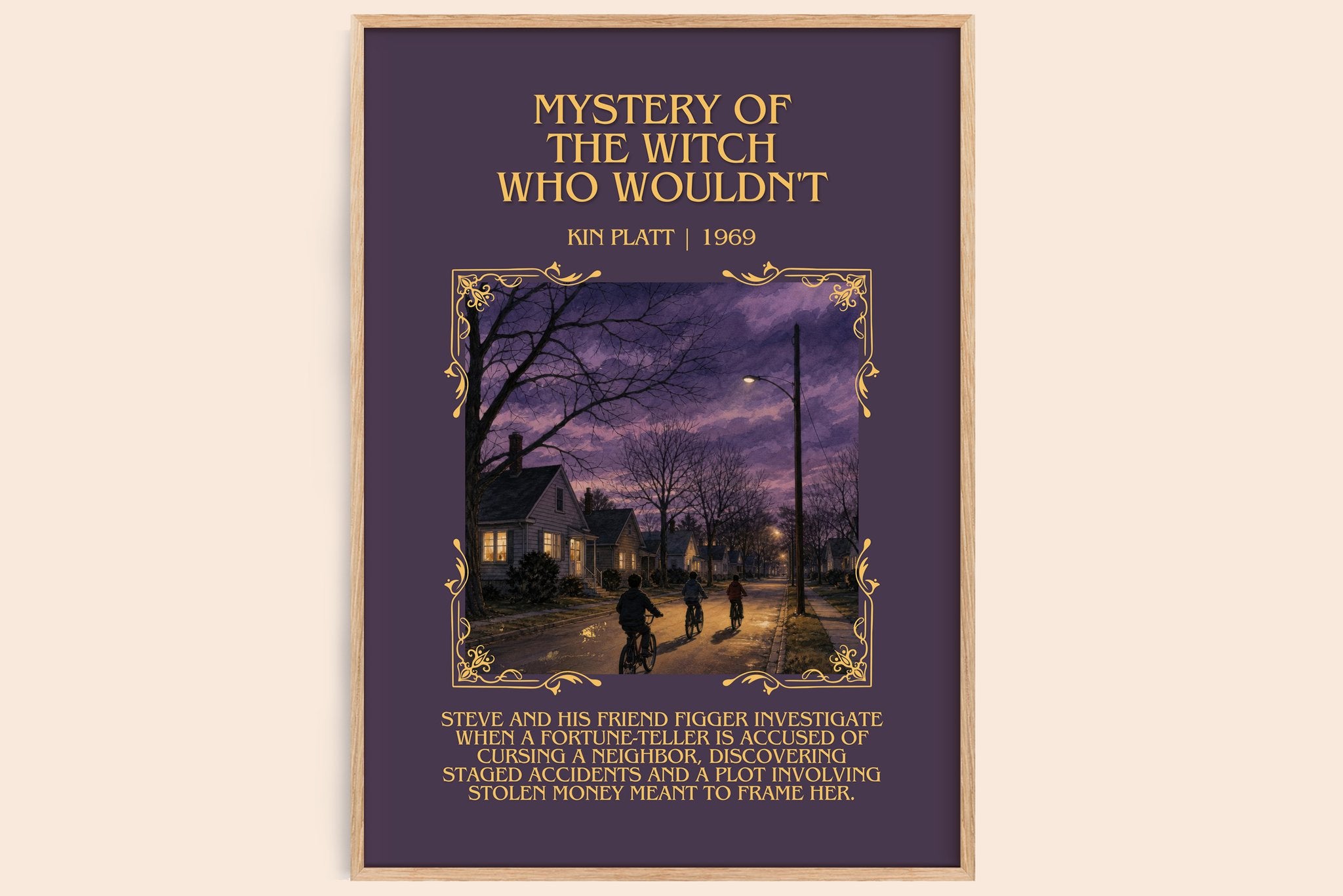 Mystery of the Witch Who Wouldn't Minimalist Book Poster by Kin Platt