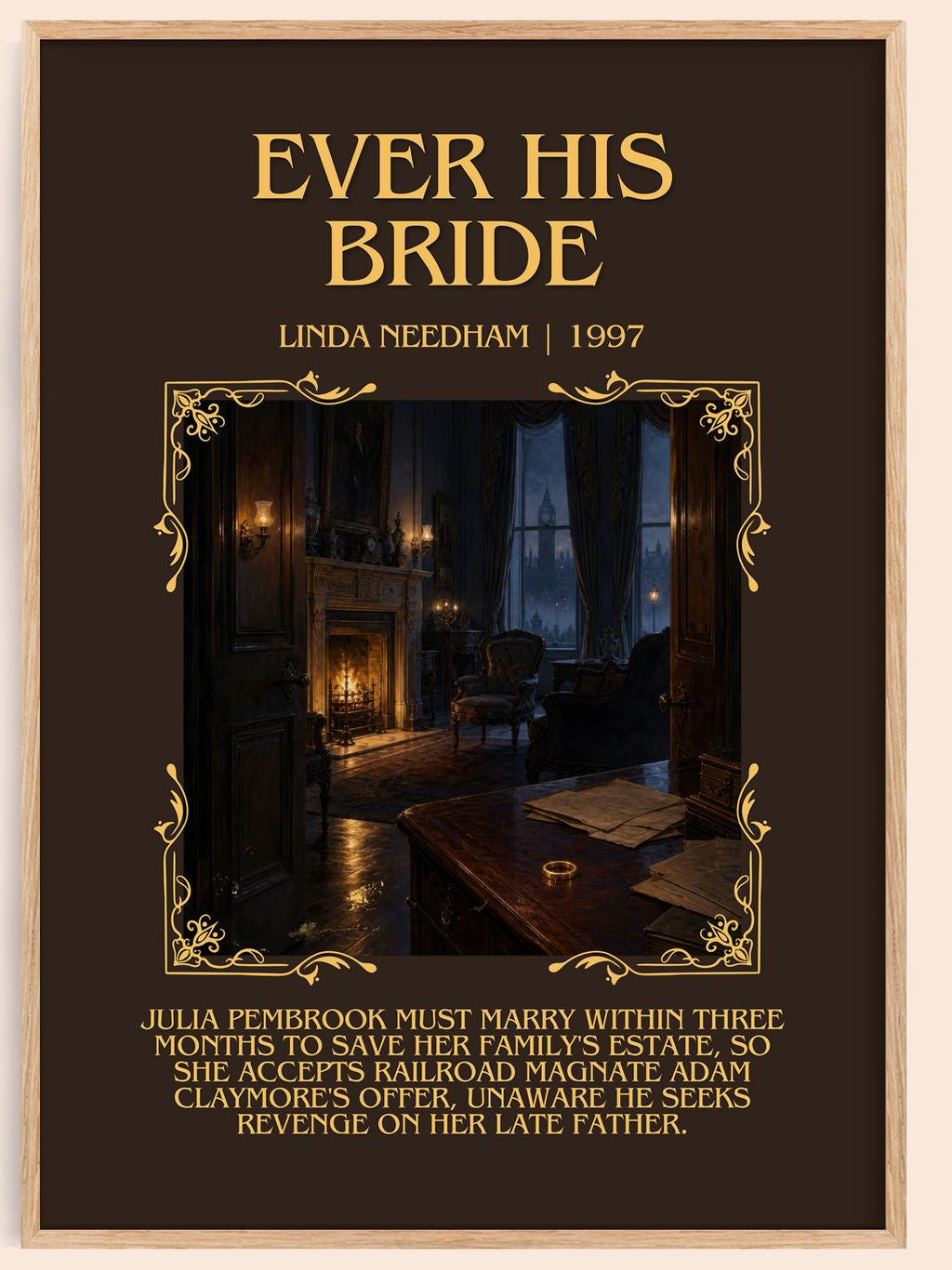 Ever His Bride Minimalist Book Poster by Linda Needham – book poster