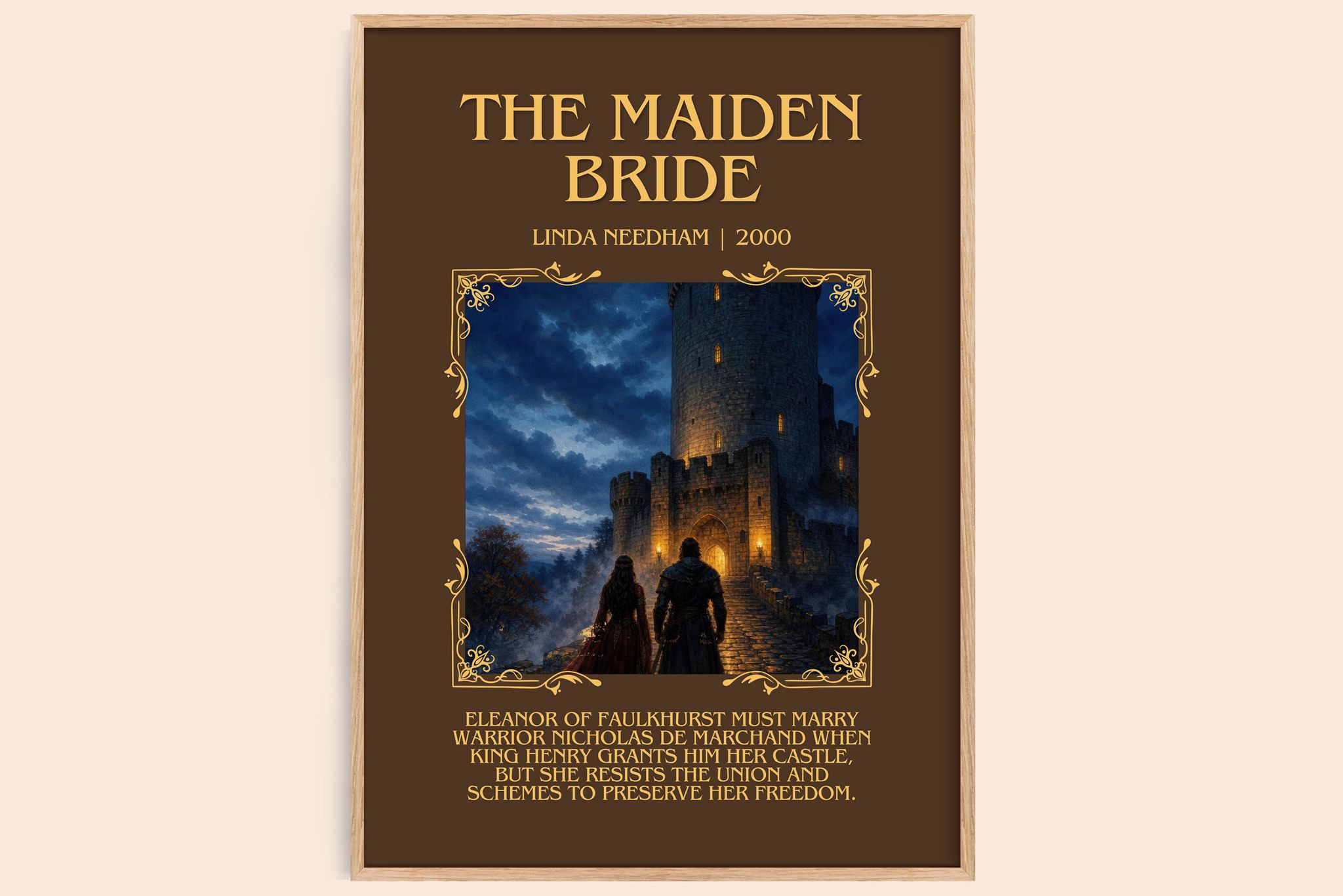 The Maiden Bride Minimalist Book Poster by Linda Needham