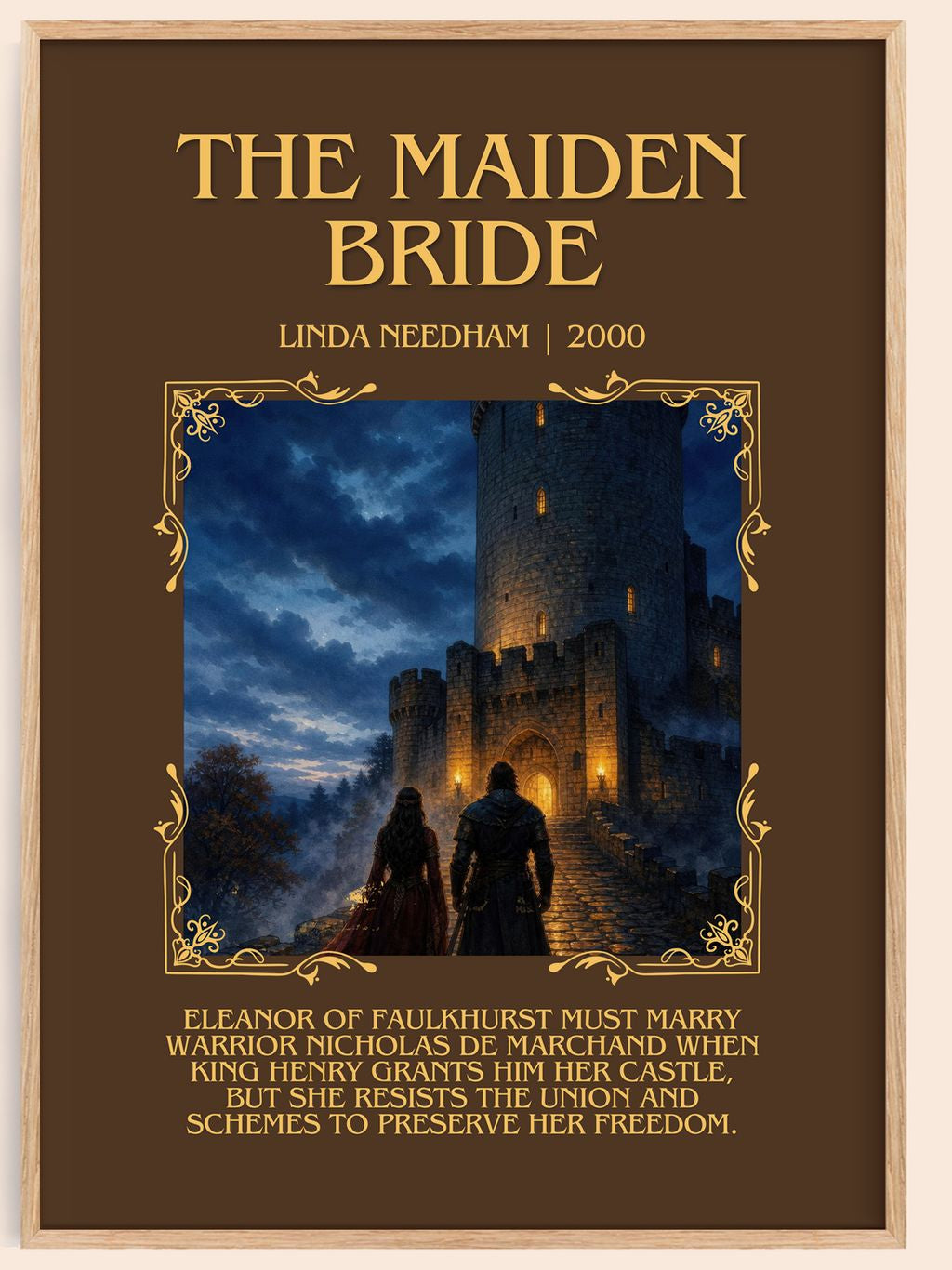 The Maiden Bride Minimalist Book Poster by Linda Needham – book poster