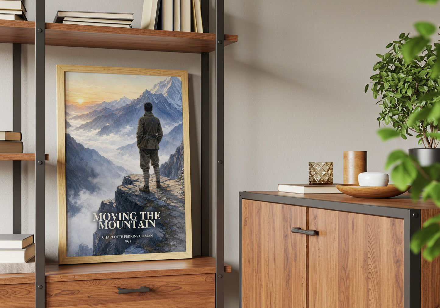 Moving The Mountain book watercolour illustration paper finish options – matte satin gloss