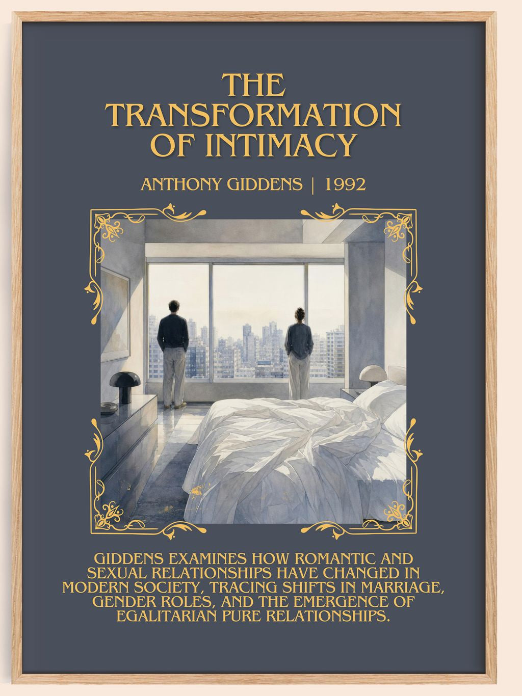 transformation of intimacy Minimalist Book Poster by Anthony Giddens – book poster