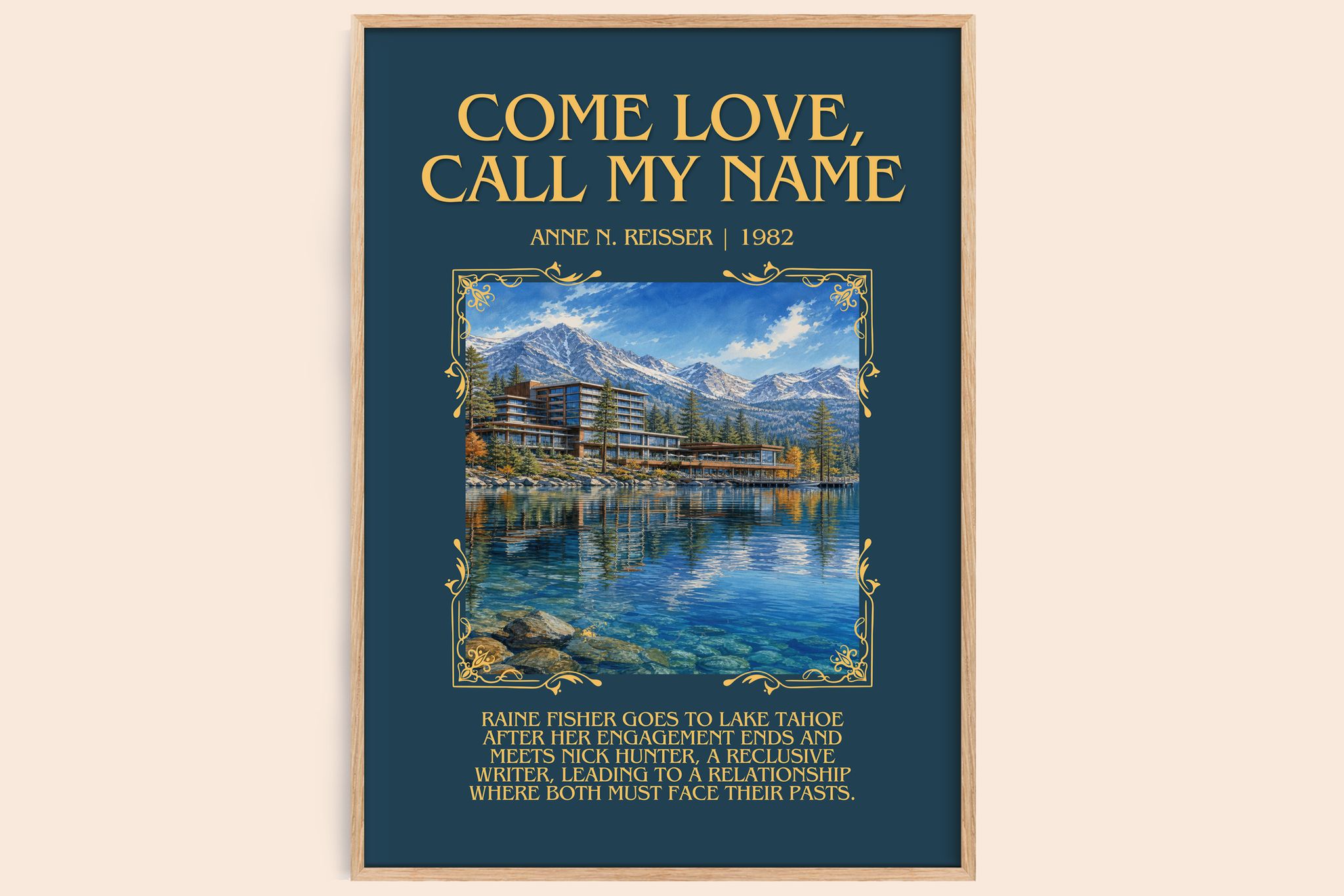 Come Love, Call My Name Minimalist Book Poster by Anne N. Reisser