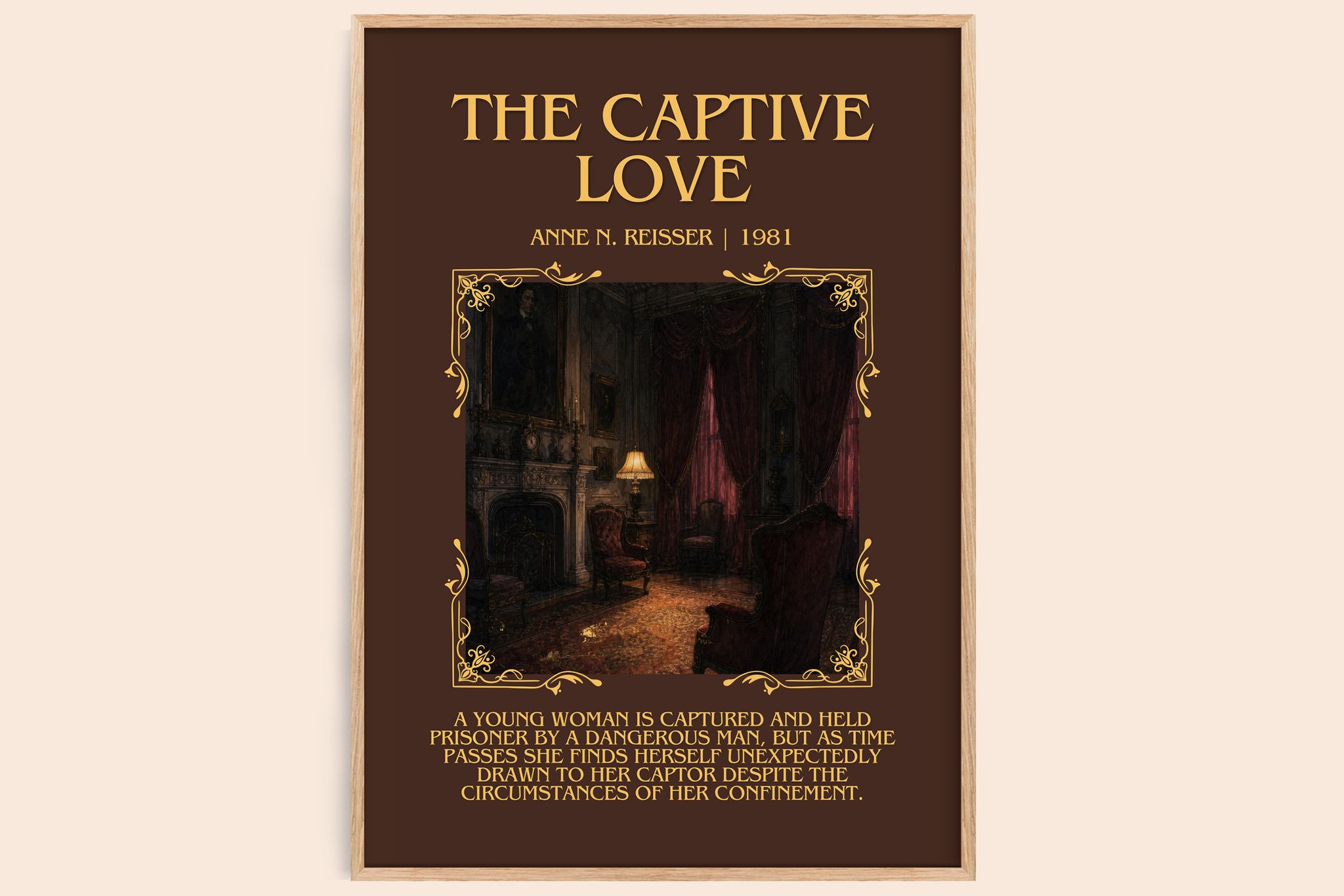 The captive love Minimalist Book Poster by Anne N. Reisser