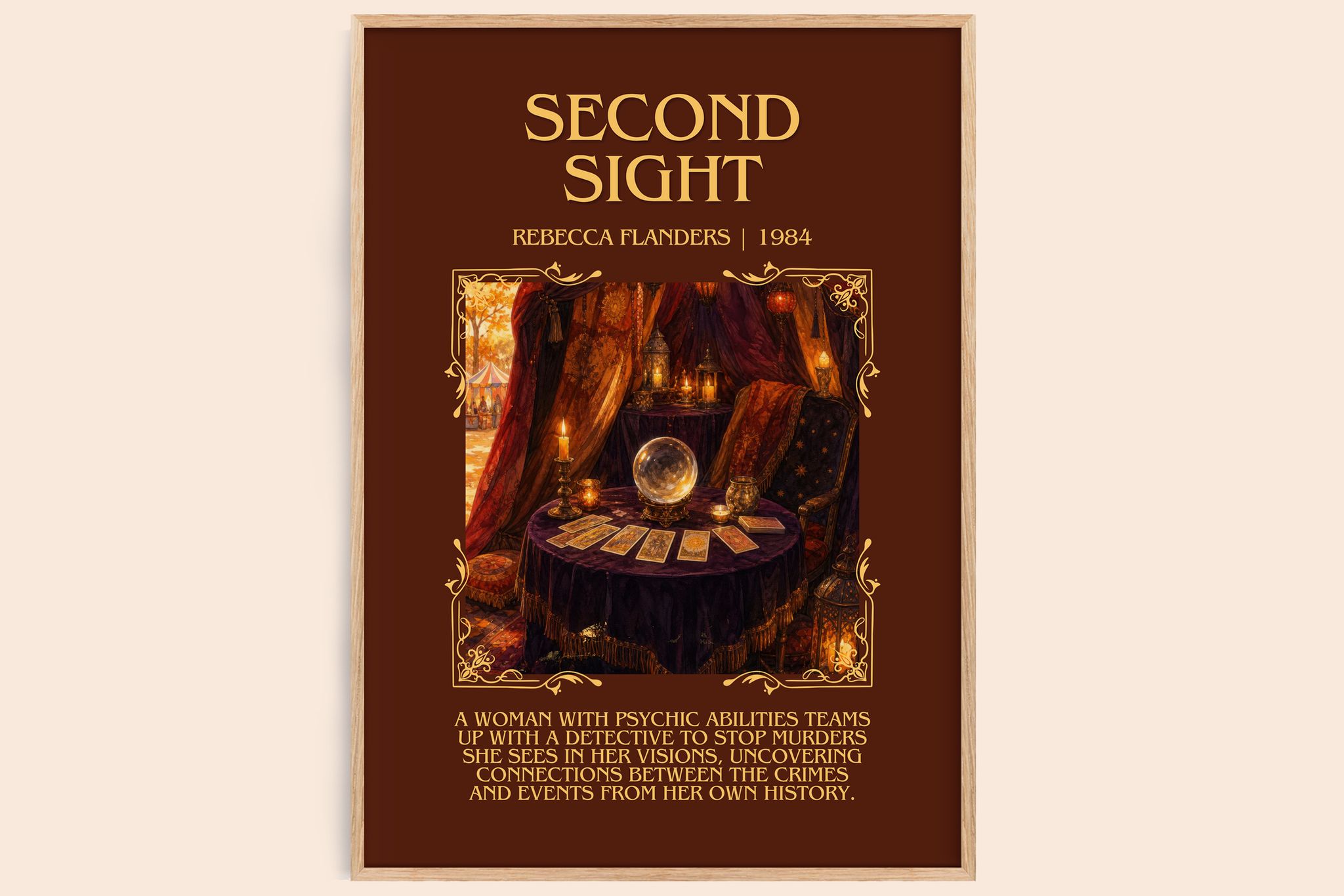 Second Sight Minimalist Book Poster by Rebecca Flanders