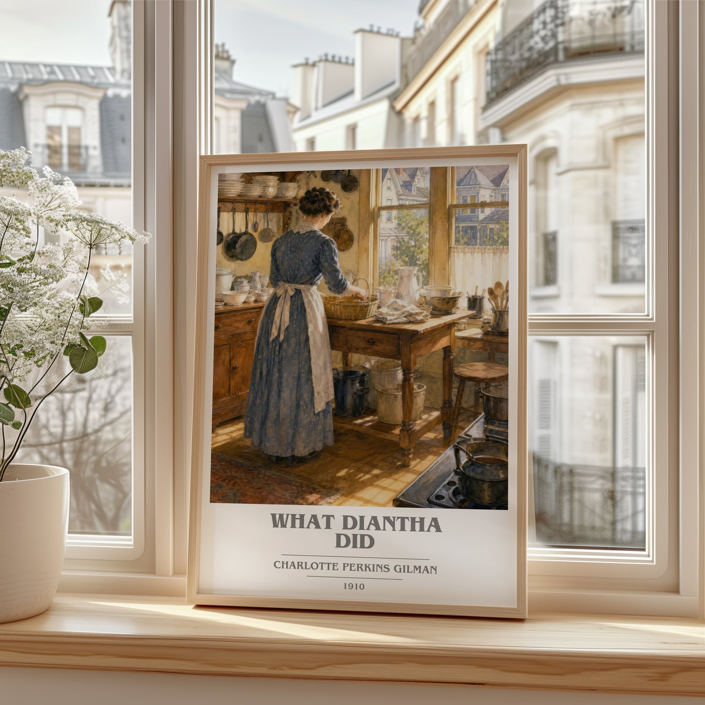 What Diantha Did book cover poster colour and style options – Charlotte Perkins Gilman book art