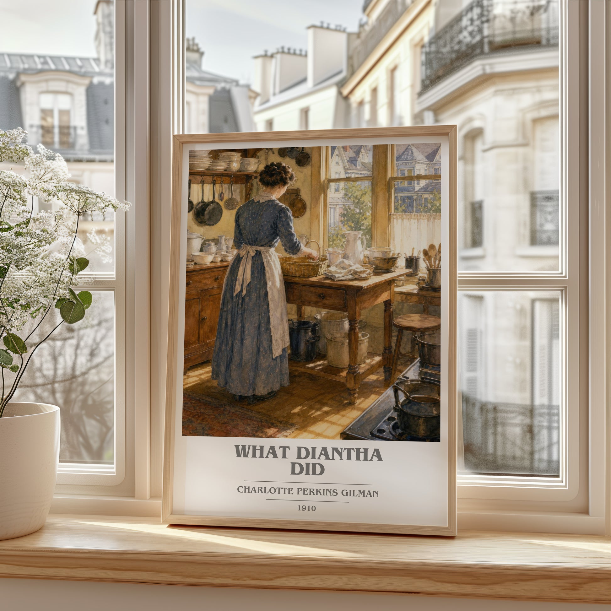 What Diantha Did book cover poster colour and style options – Charlotte Perkins Gilman book art