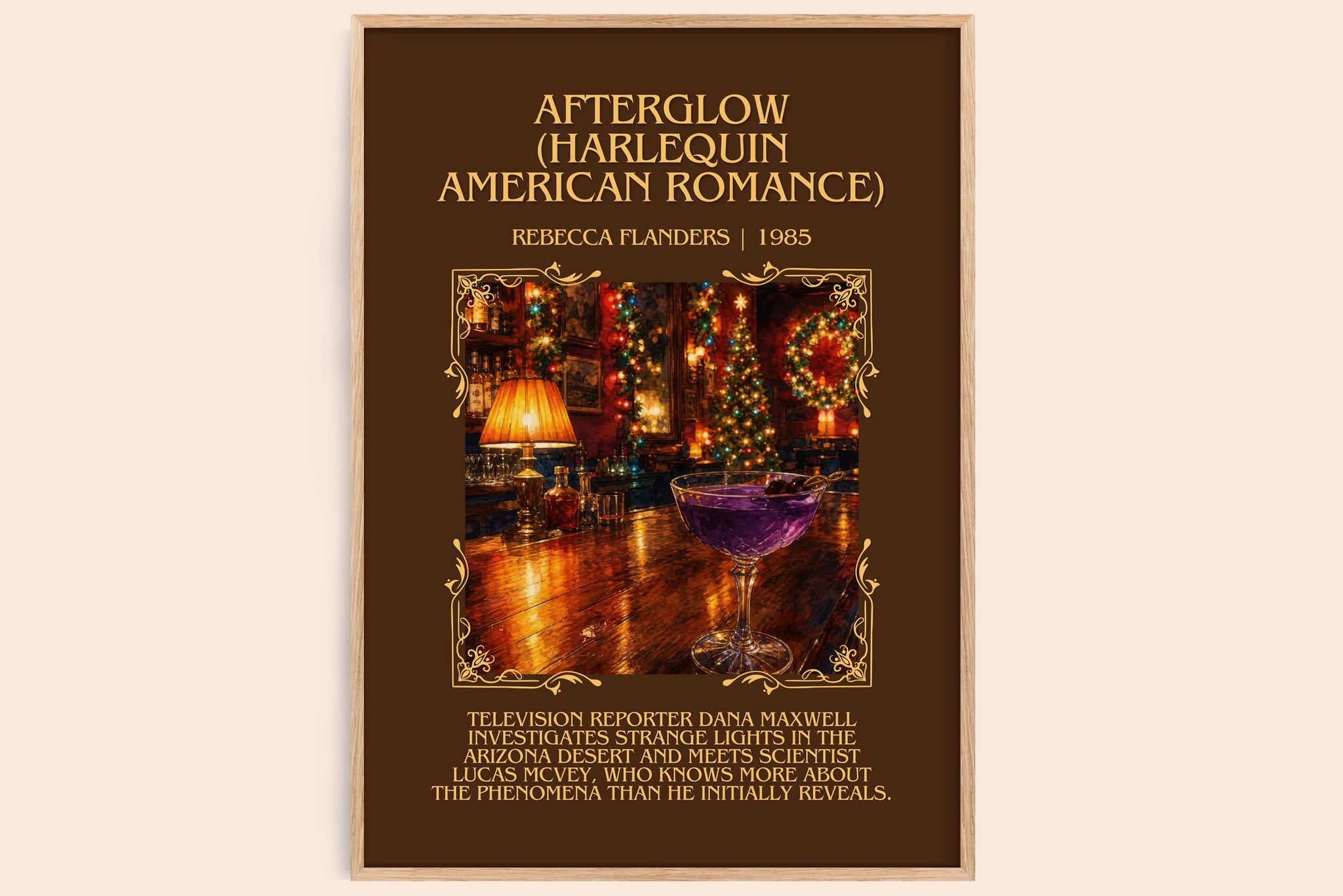 Afterglow (Harlequin American Romance) Minimalist Book Poster by Rebecca Flanders