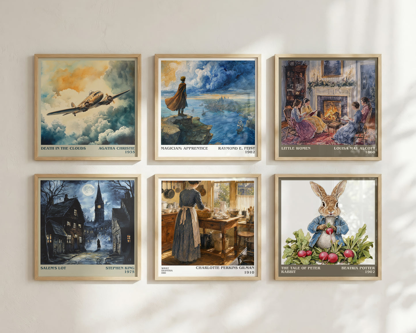 What Diantha Did literary print framed by window – literary home decor