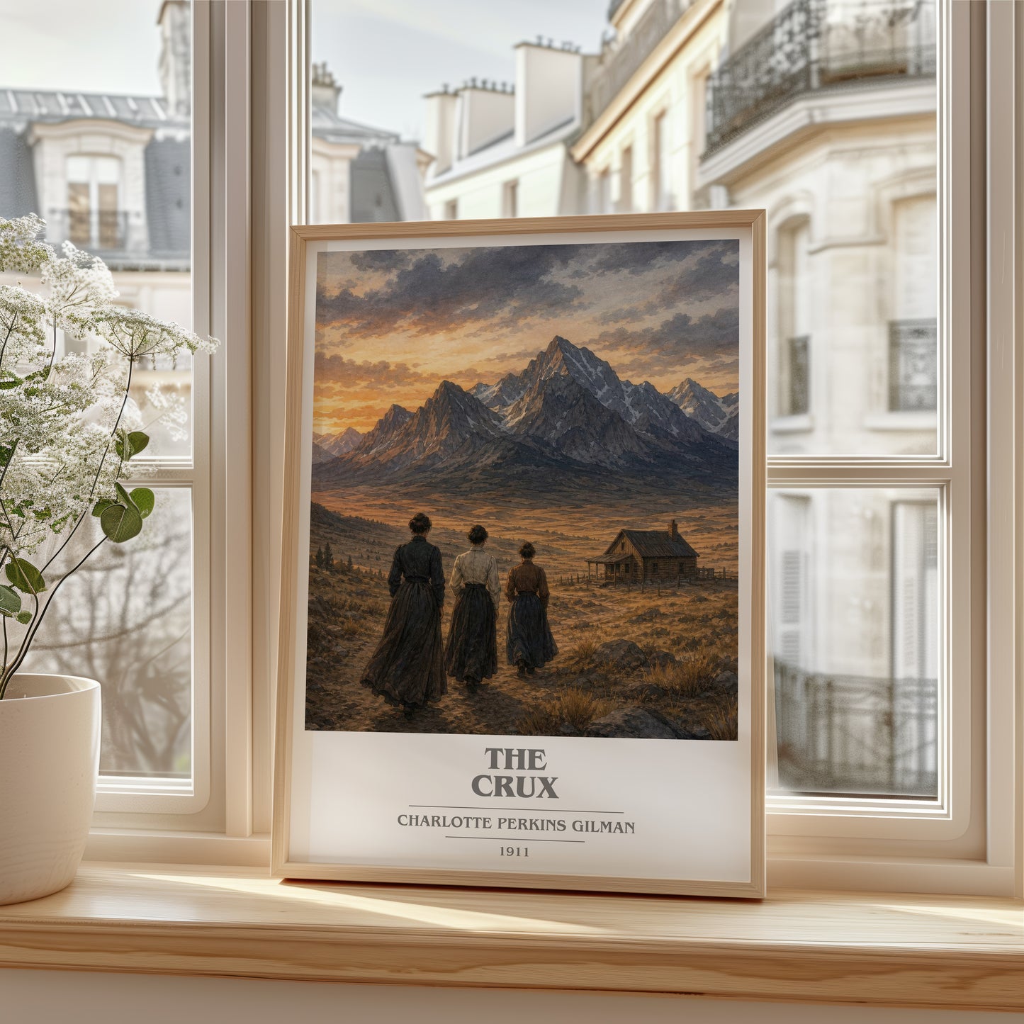 The Crux book cover poster colour and style options – Charlotte Perkins Gilman book art