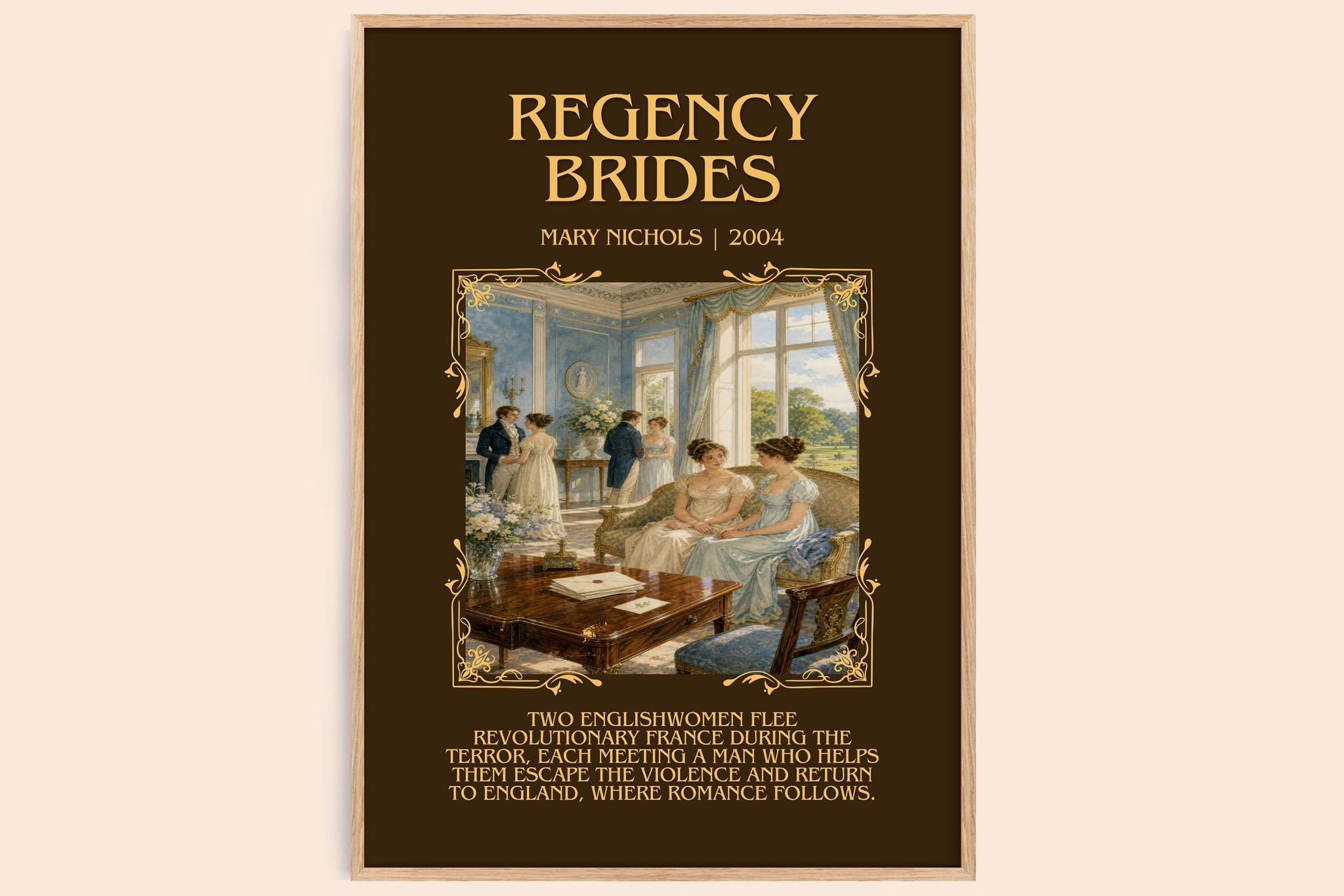 Regency Brides Minimalist Book Poster by Mary Nichols