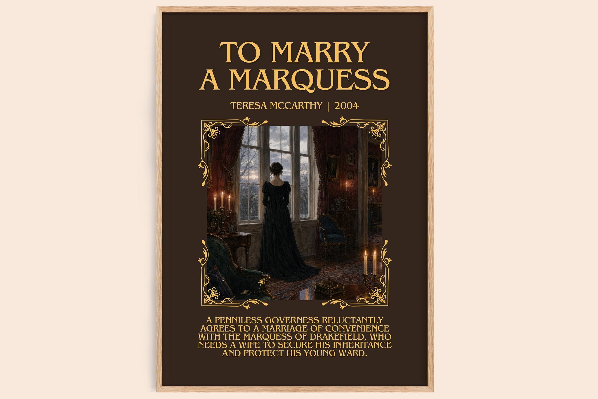 To Marry a Marquess Minimalist Book Poster by Teresa McCarthy