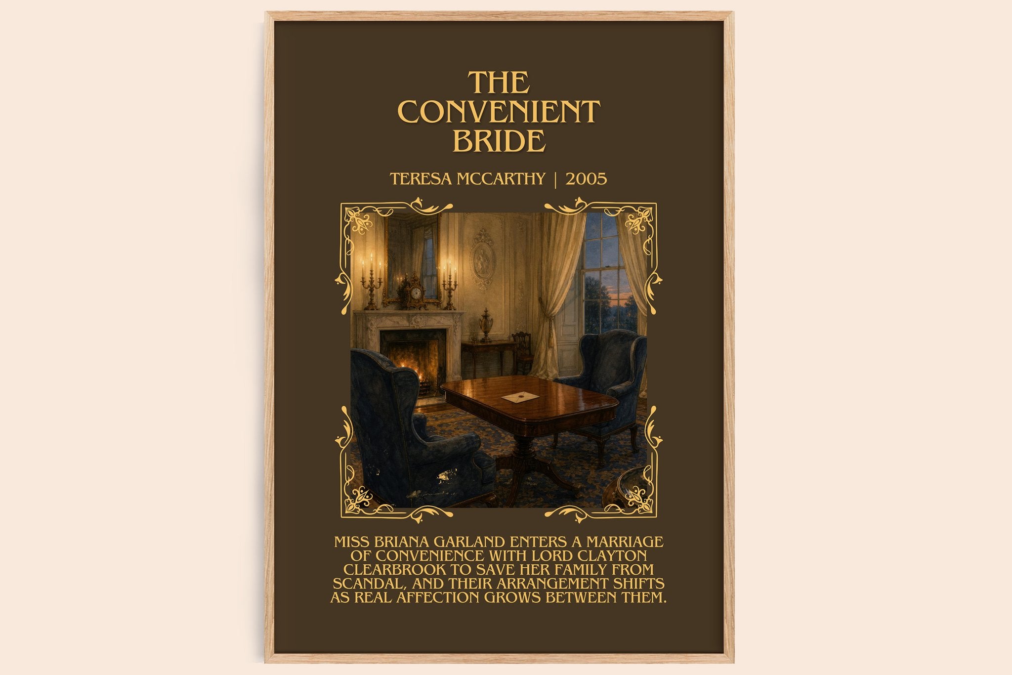 The Convenient Bride Minimalist Book Poster by Teresa McCarthy