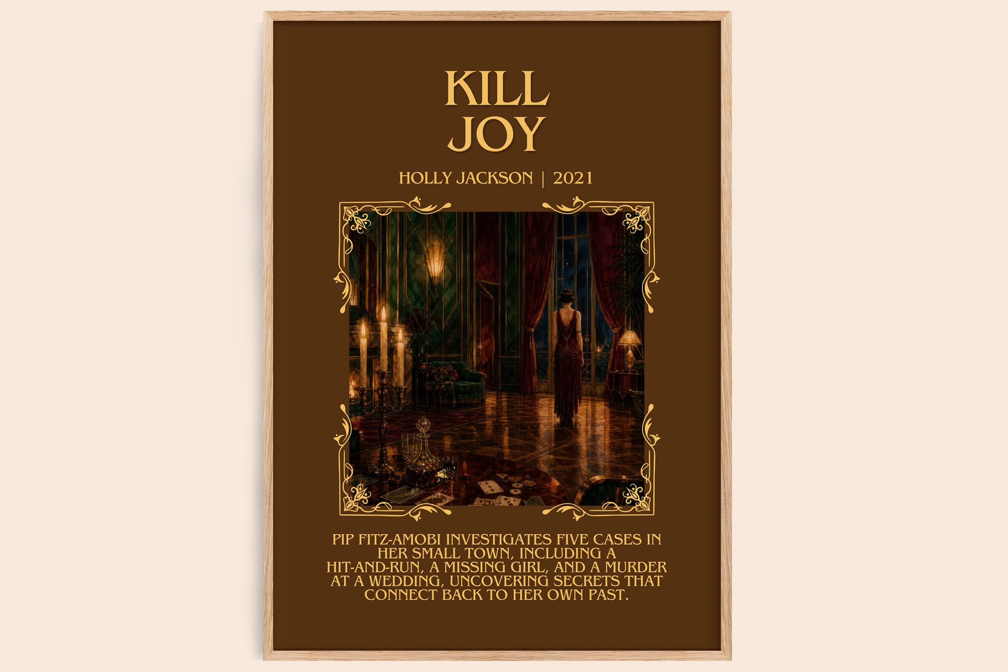 Kill Joy Minimalist Book Poster by Holly Jackson