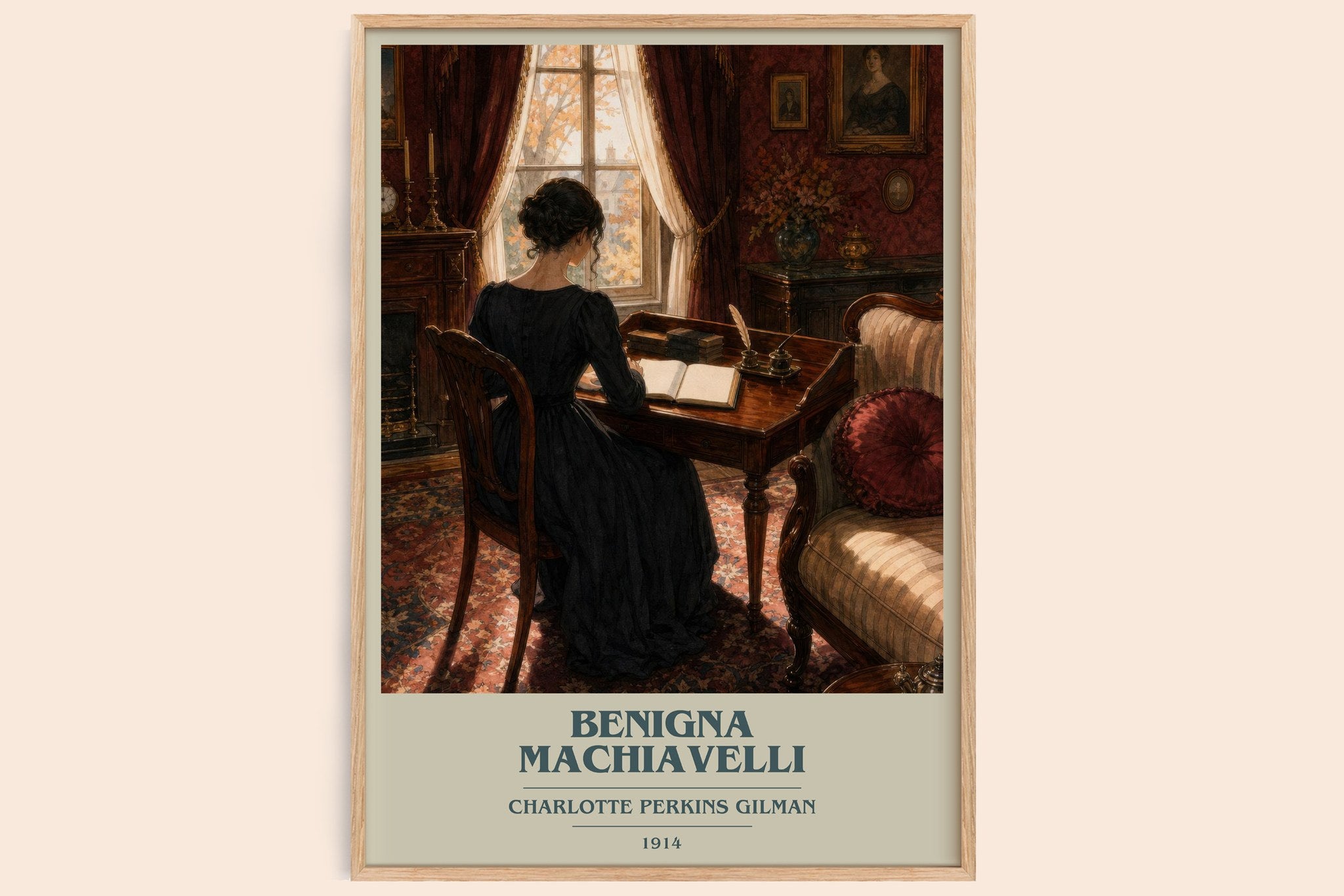 Benigna Machiavelli Book Cover Poster by Charlotte Perkins Gilman