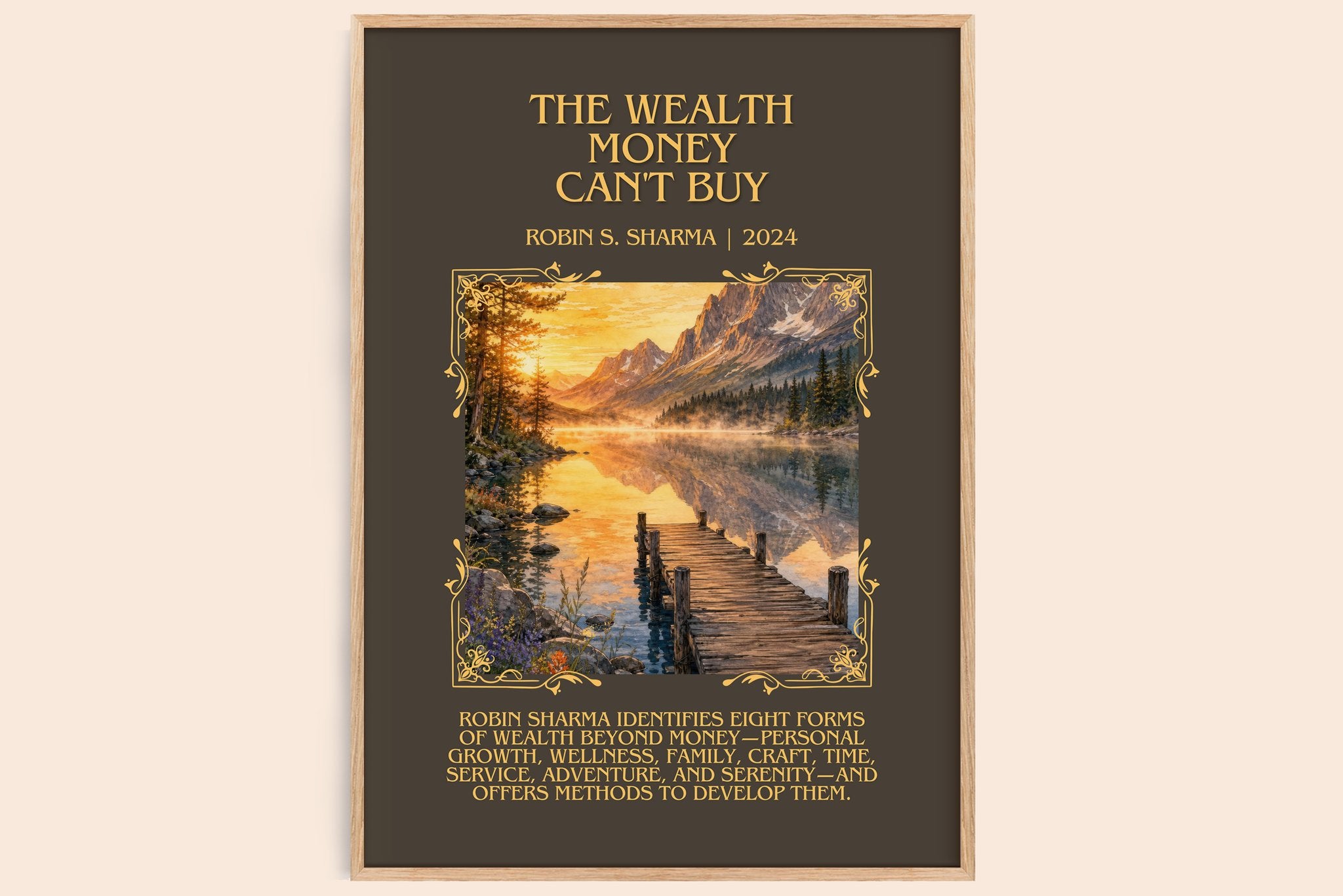 The Wealth Money Can't Buy Minimalist Book Poster by Robin S. Sharma