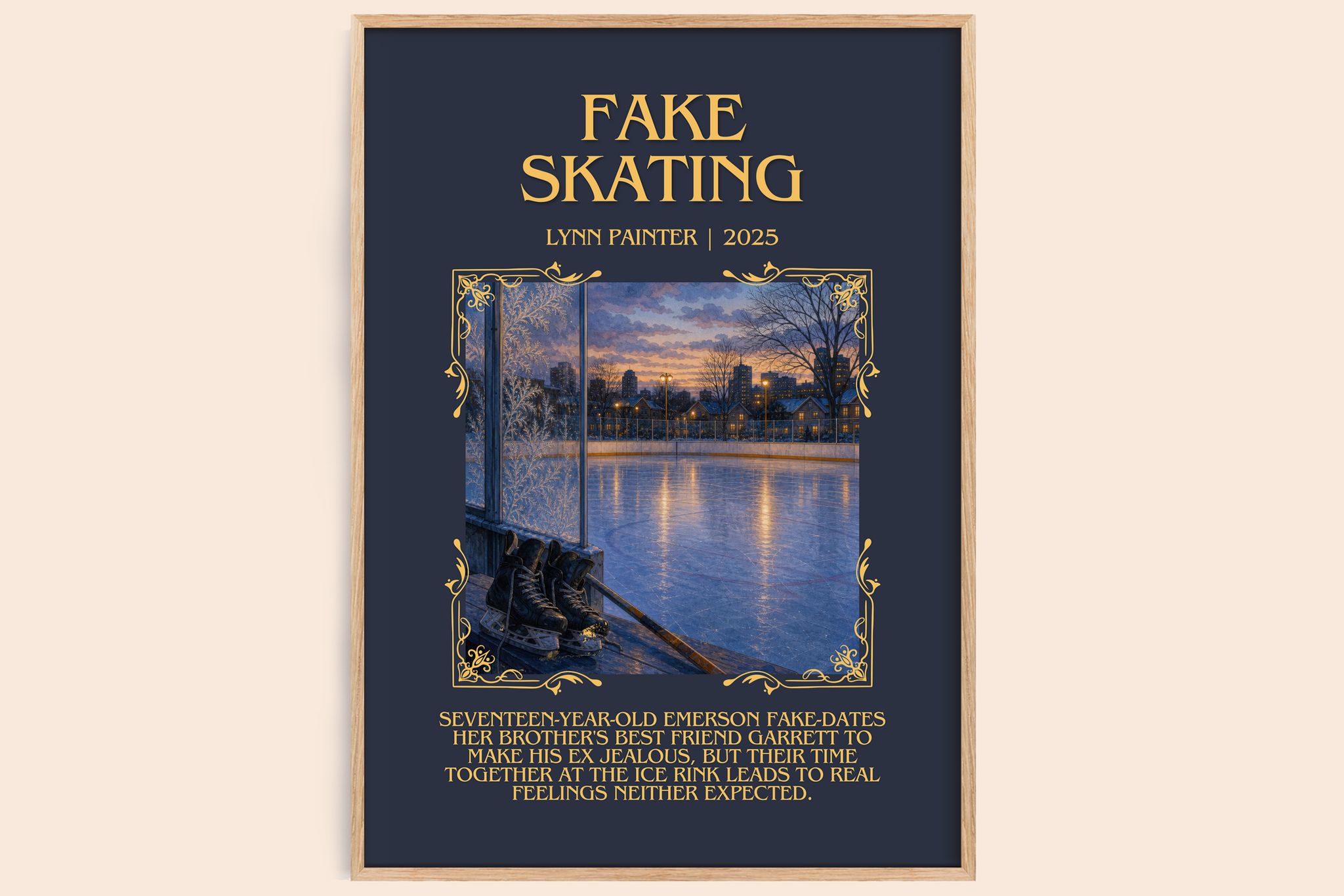 Fake Skating Minimalist Book Poster by Lynn Painter