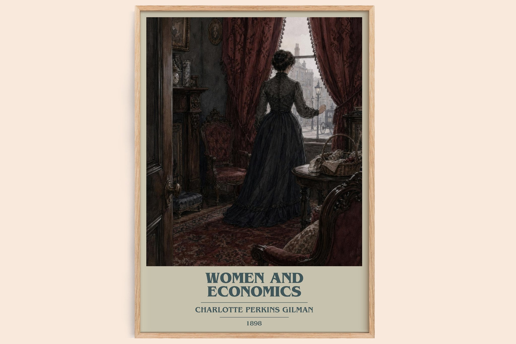 Women And Economics Book Cover Poster by Charlotte Perkins Gilman